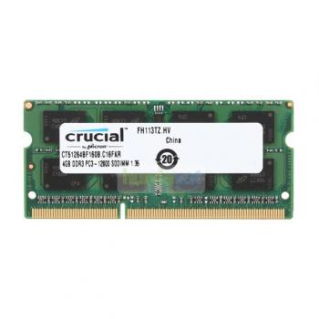 Crucial Micron Casper 4GB DDR3L 1600 MHZ Notebook Ram DDR3L CL11 1600 Sodimm 1.35V 204