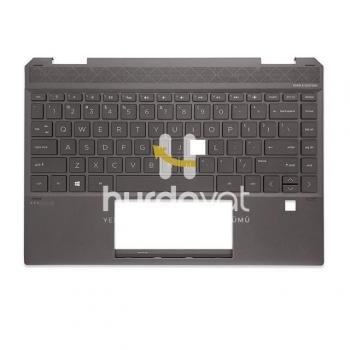 HP Spectre X360 13-AP 13T-AP Palmrest Üst Kasa Orijinal Türkçe Q Işıklı Klavye 1 Tuş Eksik AP0013DX - sk4521