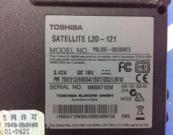 Toshiba L20 Anakart PSL20E