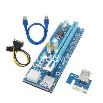 PCI-E Riser Kart USB 3.0 Sata Power ETC BTC Zec Mining Ekran Kartı (Sıfır Ürün, Paketli, Oijinal)