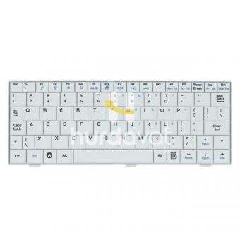 Asus EEE PC 1000HV Orijinal İngilizce Klavye Beyaz V072462AS - sk3920